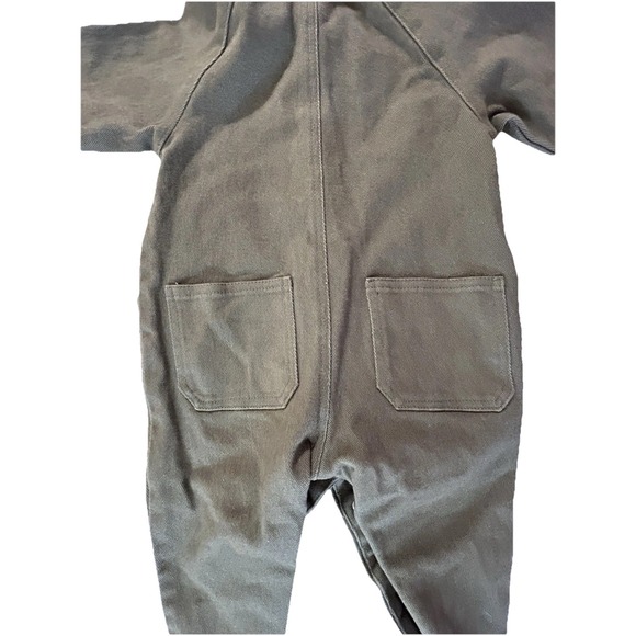 RYLEE & CRU Olive Green Cotton Jumpsuit // 3-6 mo‎ - Picture 7 of 7